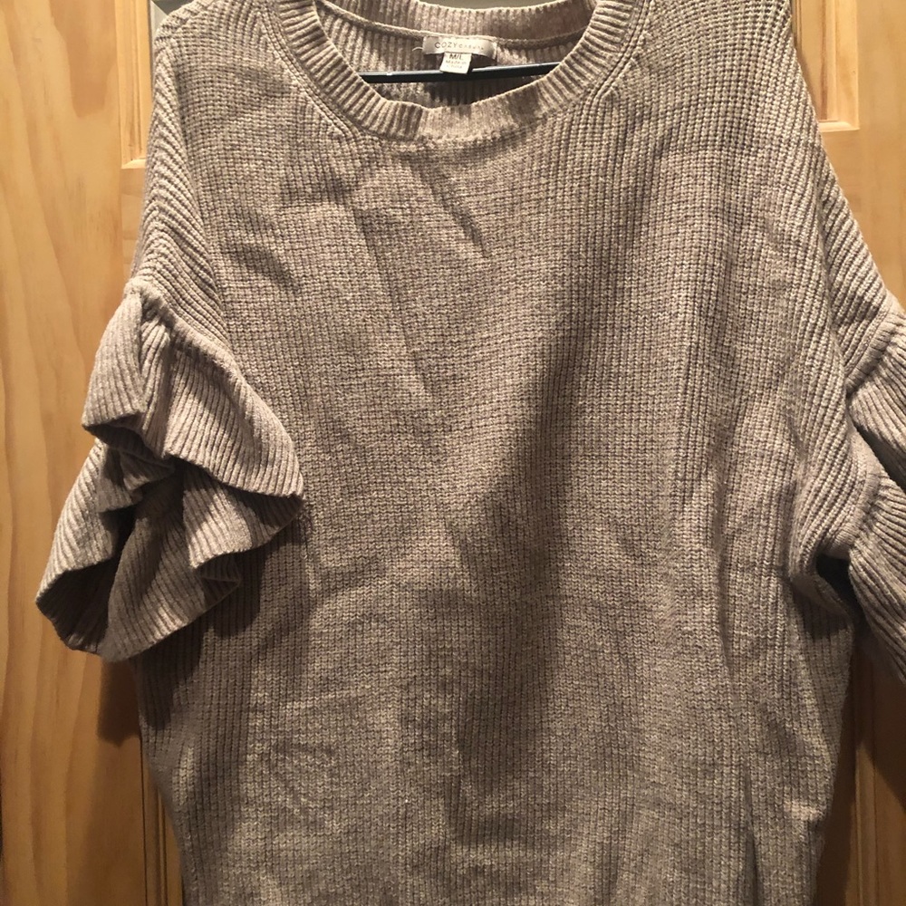Cream sweater tunic